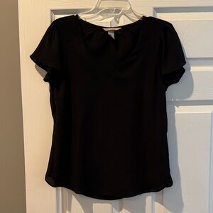 H&M Black V-Neck Blouse